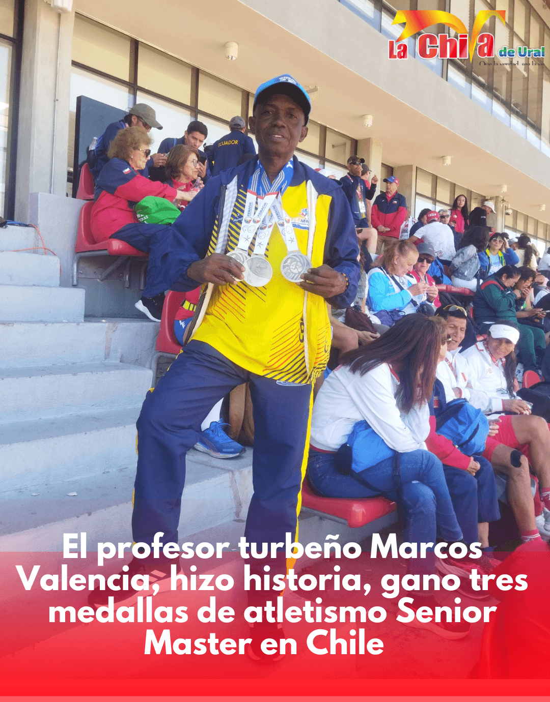 Marcos Valencia primer atleta Senior de Colombia en ganar tres medallas de oro