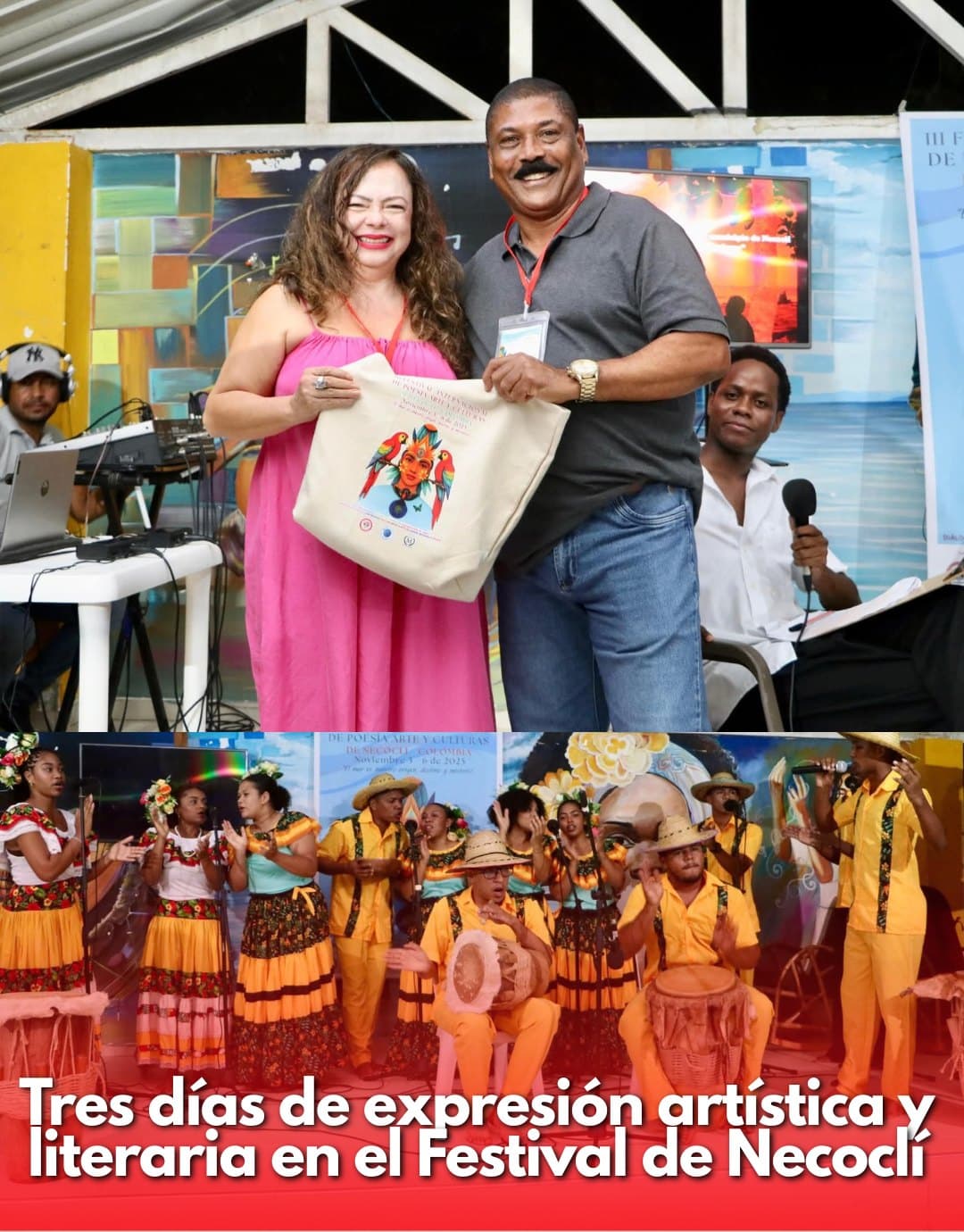 Necoclí celebró el III Festival Internacional de Poesía, Arte y Cultura