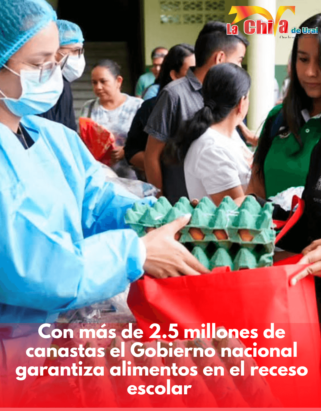 El Gobierno dispuso más de 2,5 millones de canastas alimentarias para el receso escolar
