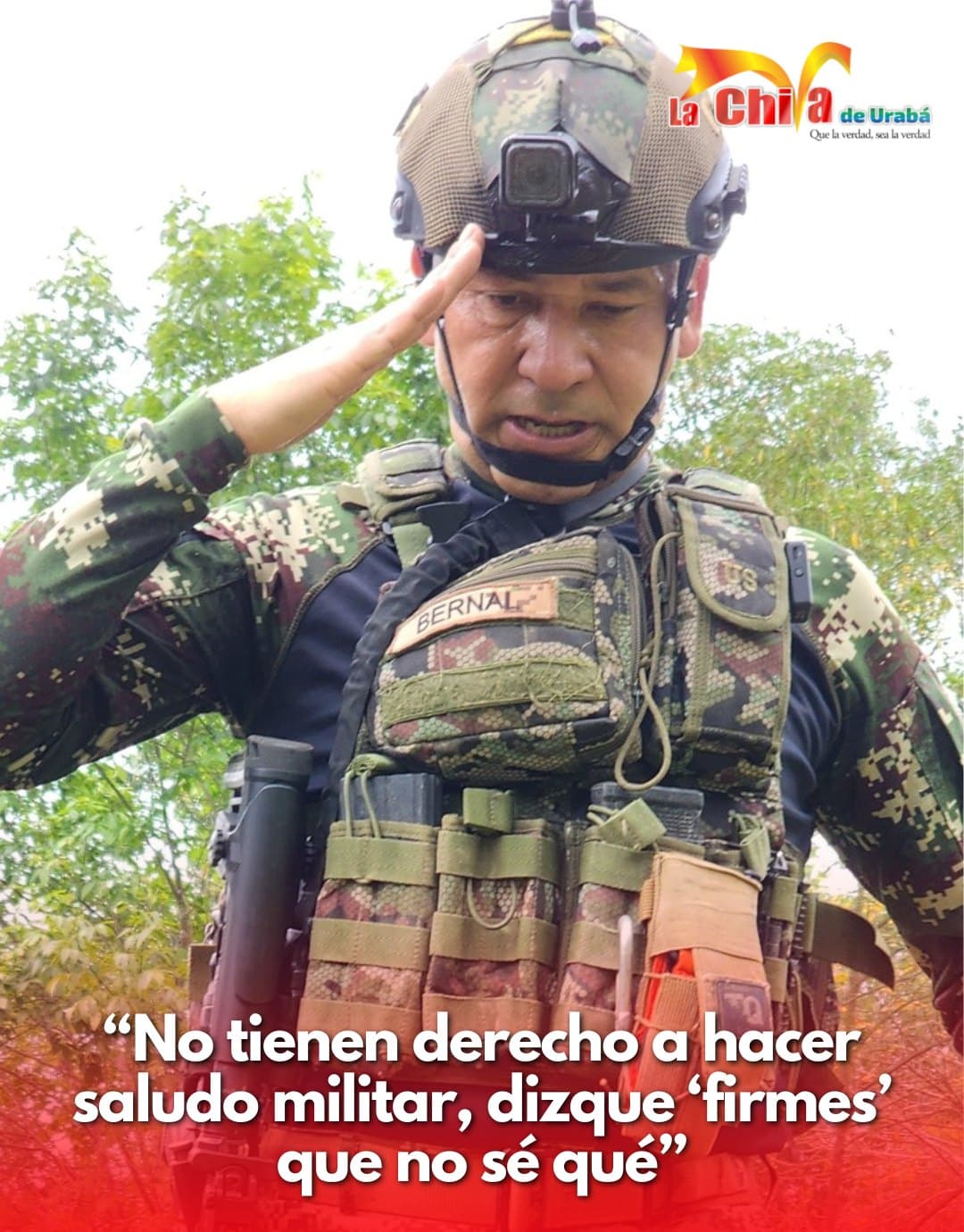“No tienen derecho a hacer el saludo militar, si ni siquiera pagaron servicio”: Reservista