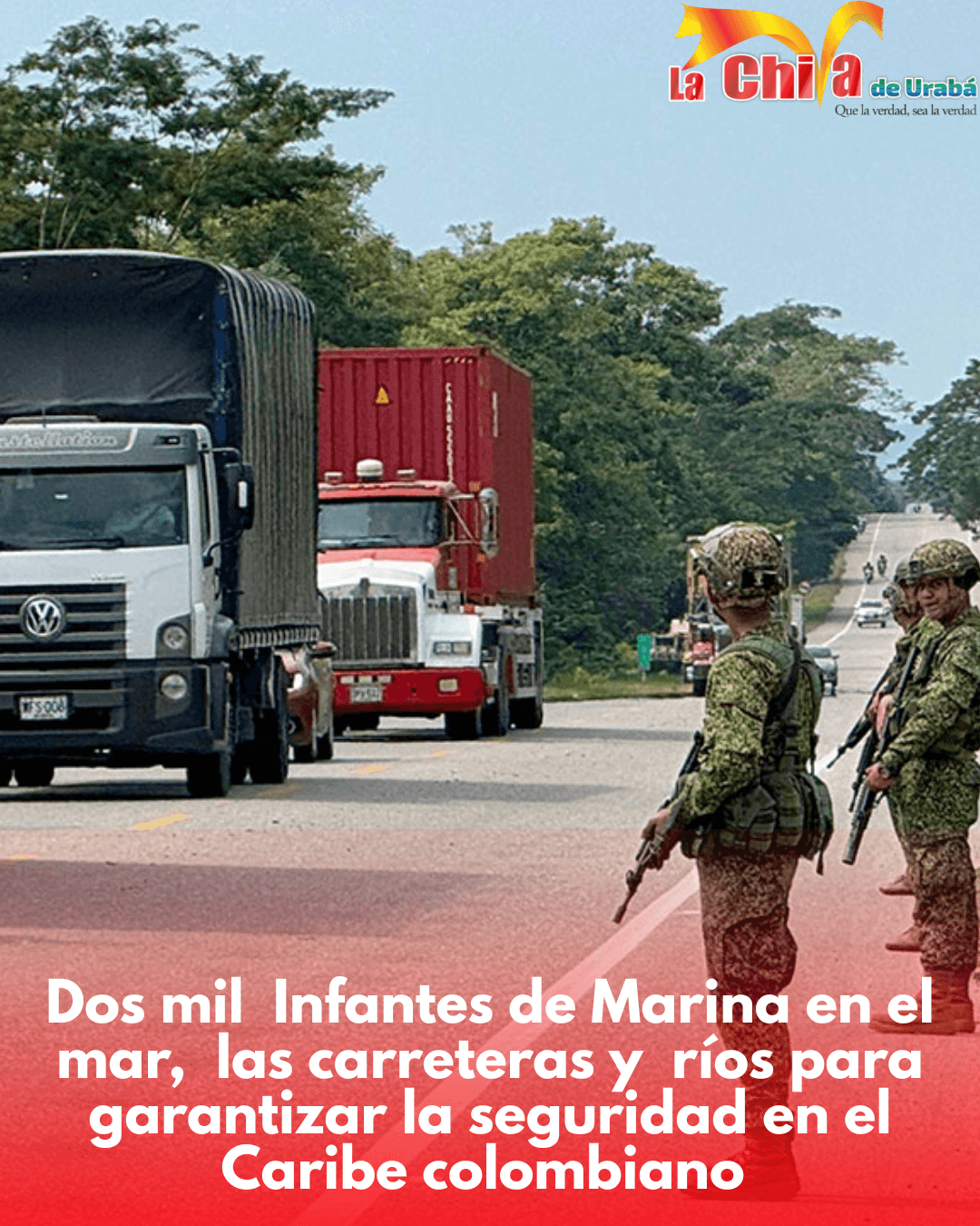 Dos mil Infantes de Marina refuerzan la seguridad en el Caribe colombiano