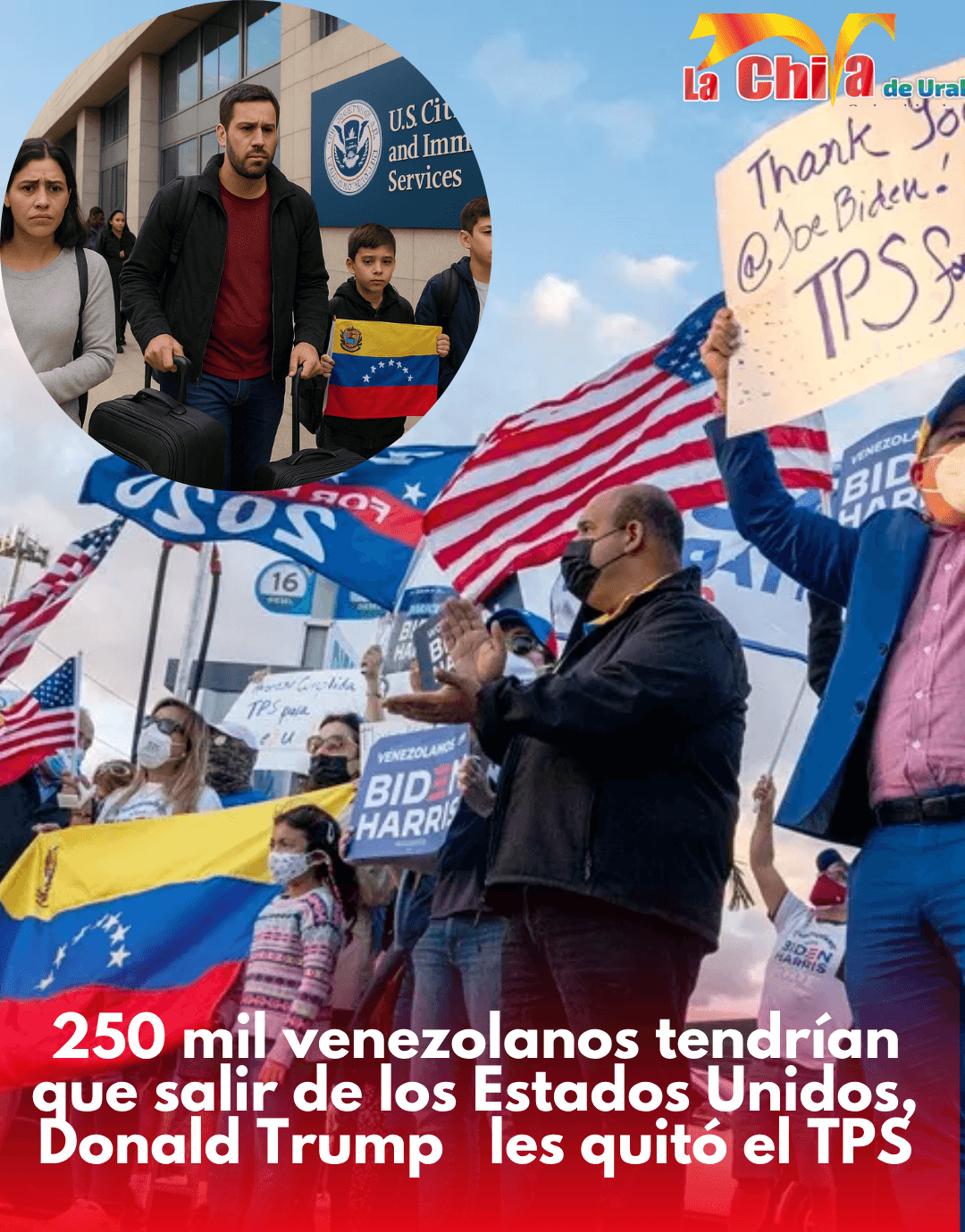 Más de 250.000 venezolanos perderán protección migratoria en Estados Unidos