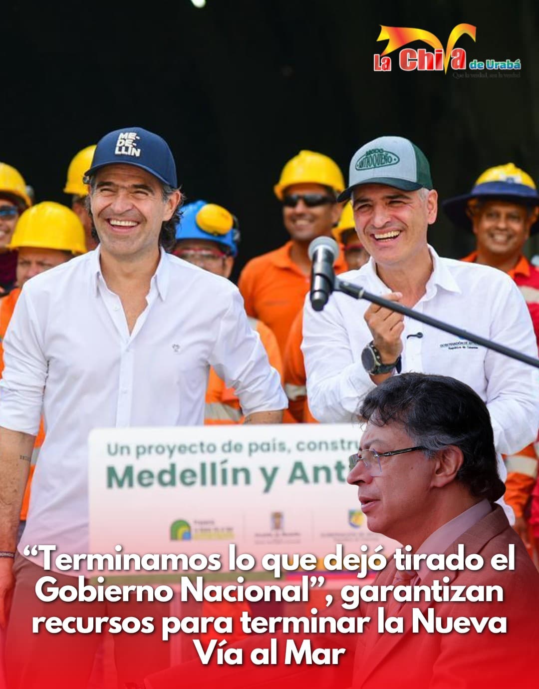 Gobernación y alcaldía aseguraron recursos para el Tramo 2 de la Nueva Vía al Mar