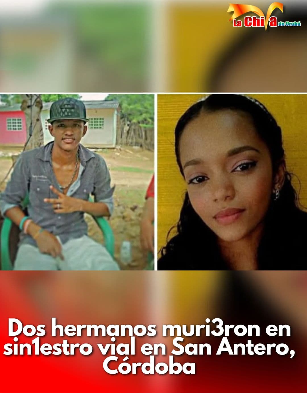 Dolor y consternación por la muerte de los hermanos Yilmar y Ángela Matoza Núñez en San Antero