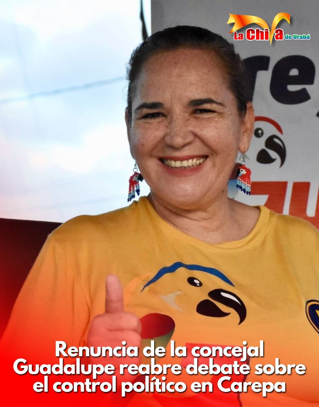 Guadalupe Herrera renunció al Concejo de Carepa, y criticó el control político