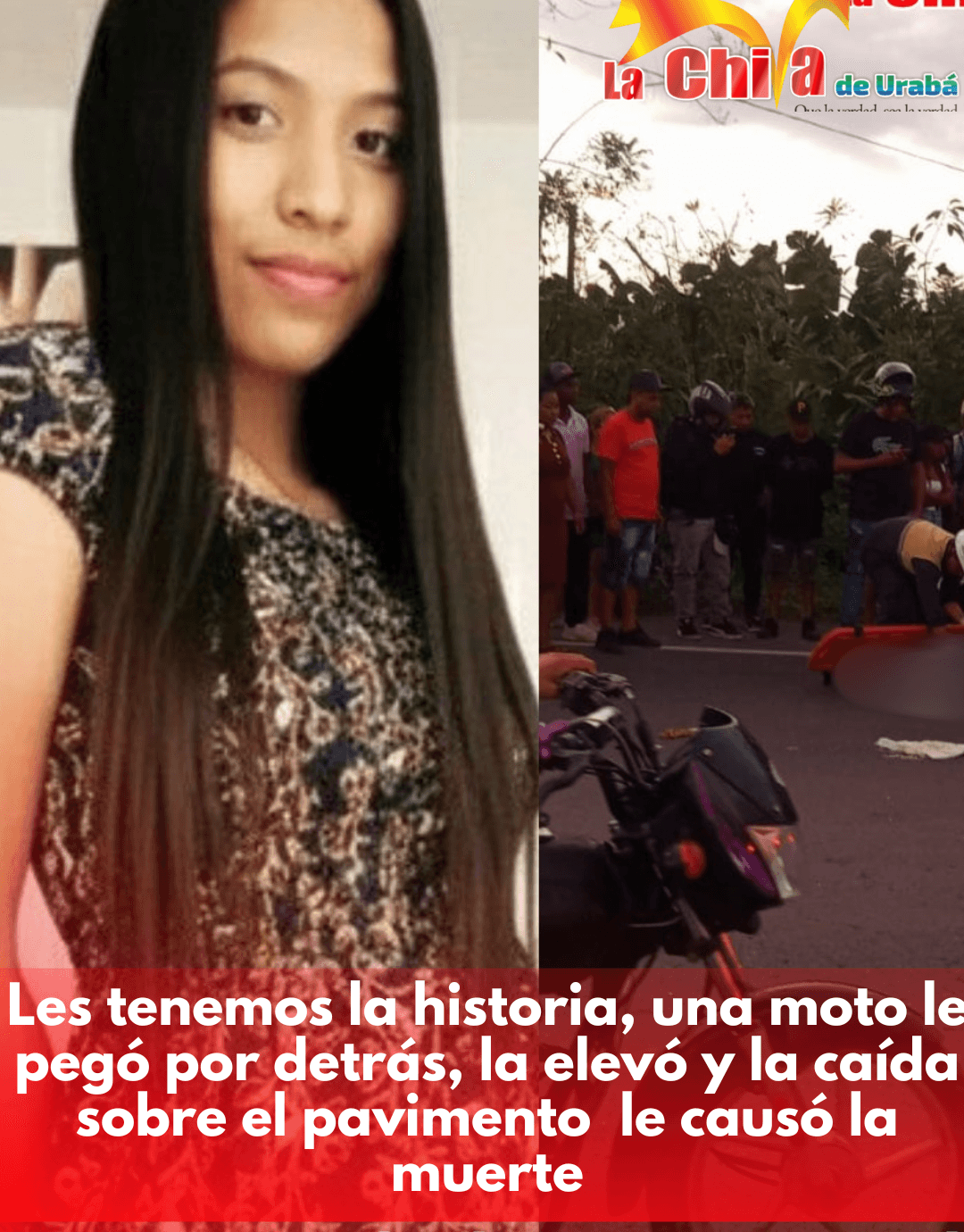 Yuranis, joven fallecida en accidente en Apartadó, era líder comunal en Puerto Escondido