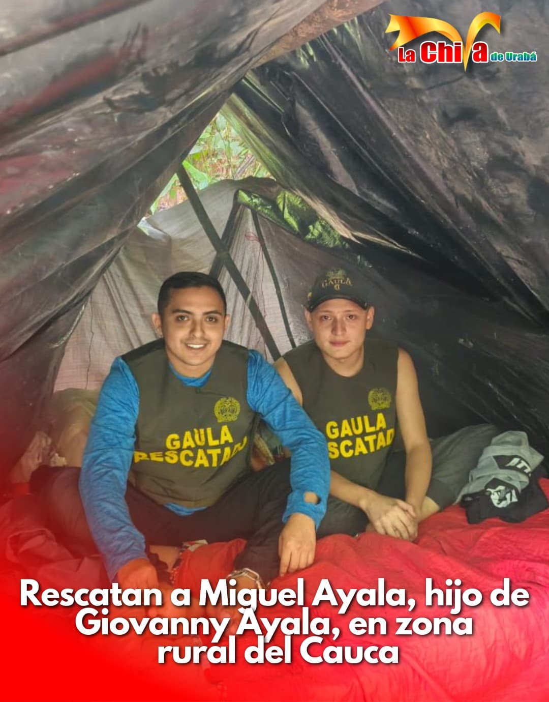 Rescatado el hijo del cantante Giovanny Ayala en zona rural del Cauca