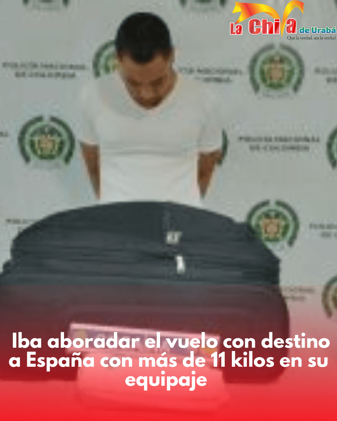Intentaba sacar más de 11 kilos de polvo blanco en su equipaje cuando iba a salir para España