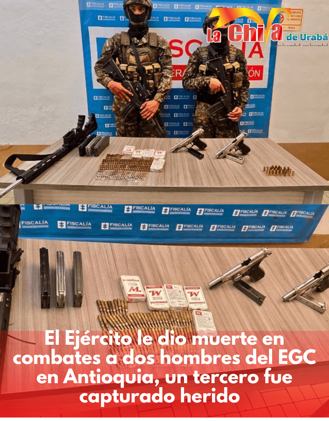 Al finalizar el año murieron Dos integrantes del EGC y otro capturado tras combates con el Ejército