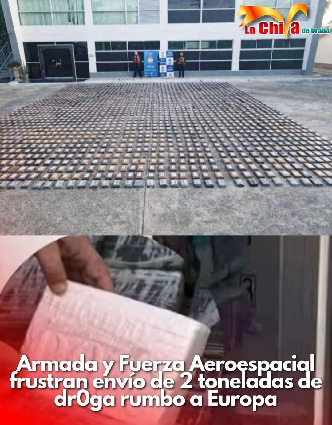 Incautaron cerca de dos toneladas de cocaína en el Caribe colombiano