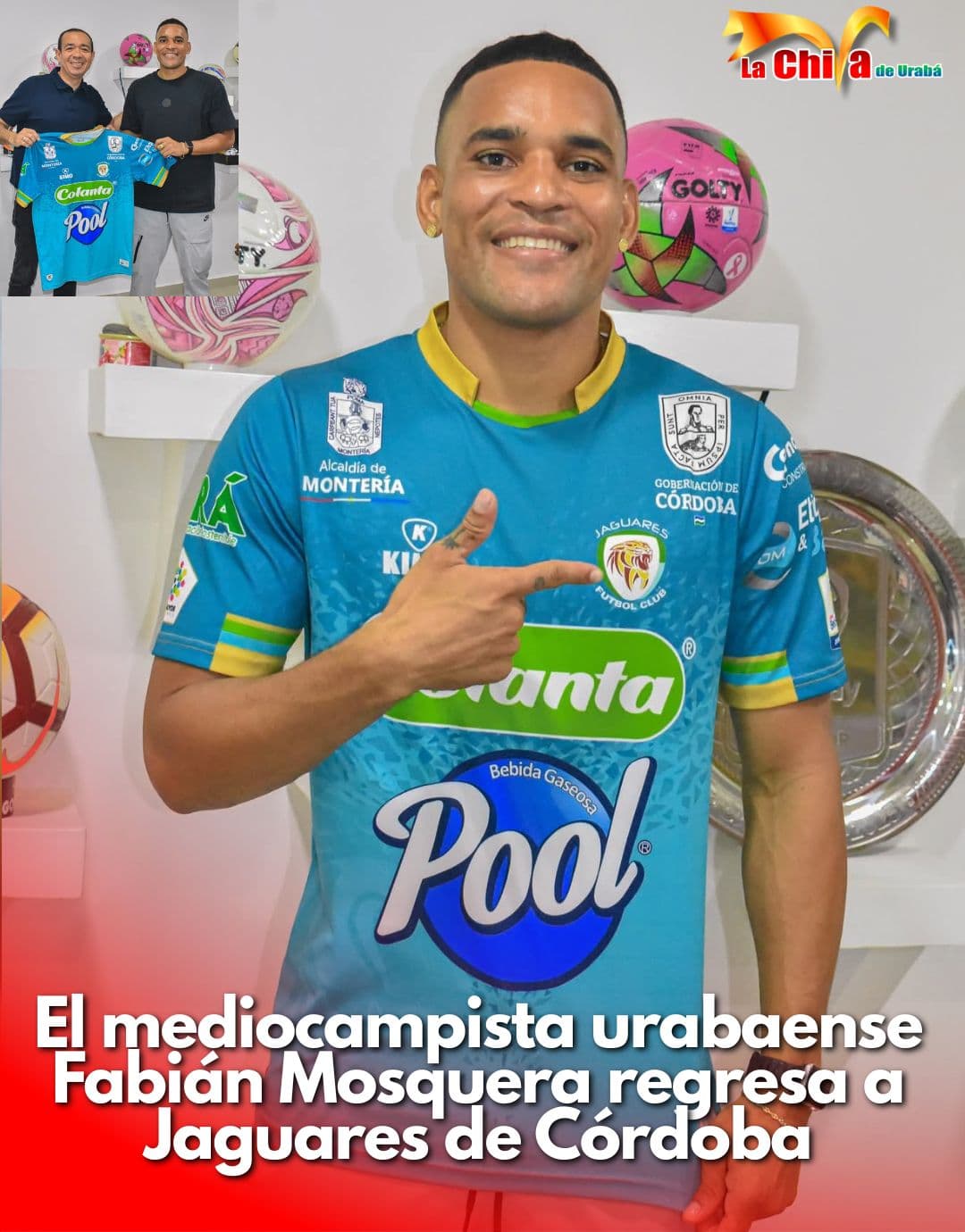 Fabián Camilo Mosquera regresó a Jaguares de Córdoba