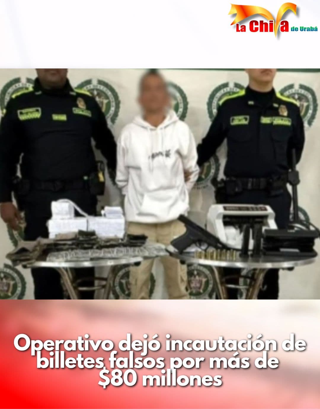 Tenía su propia imprenta para falsificar billetes de 50 y 100 mil pesos