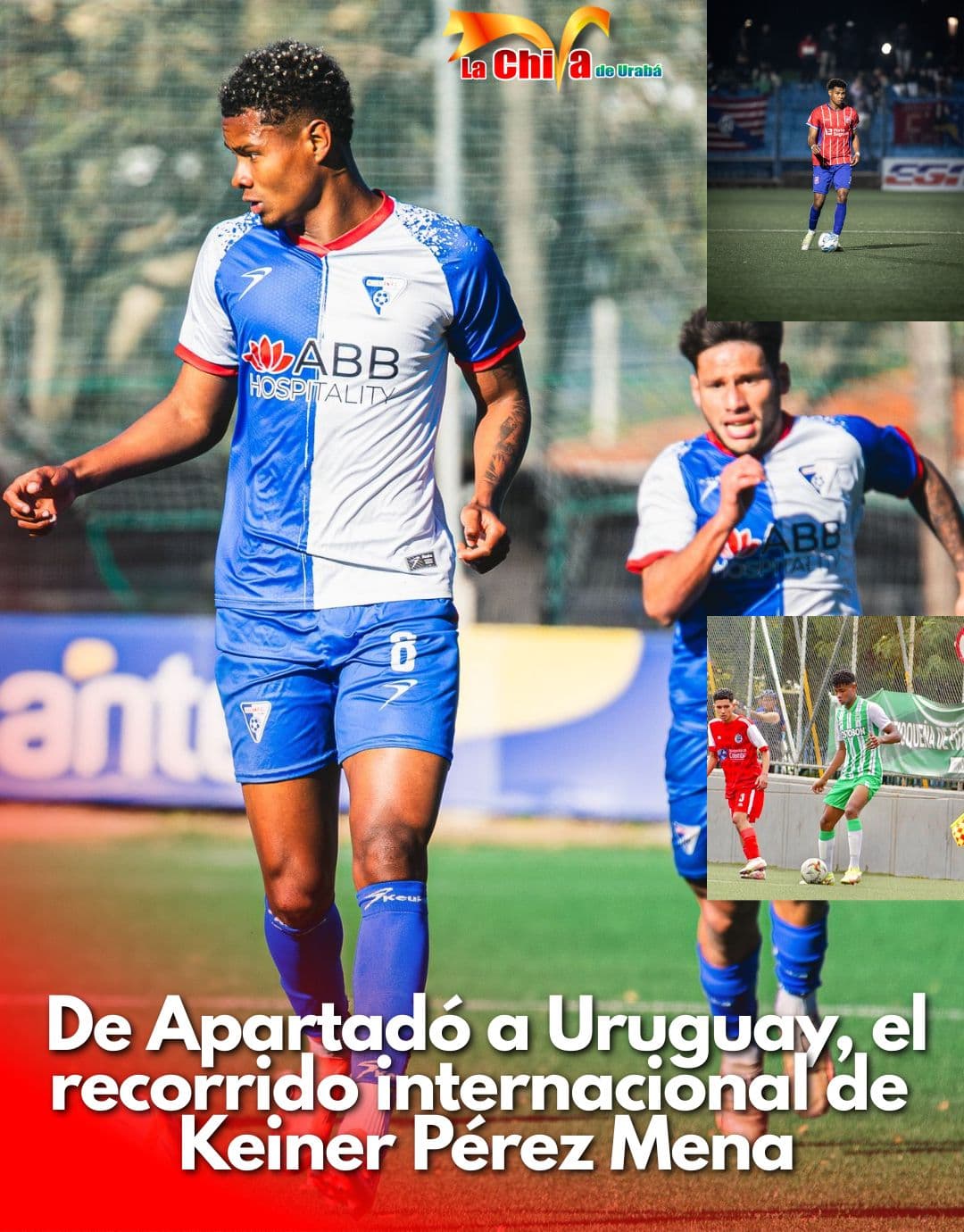 Keiner Andrés Pérez Mena, abre camino en el fútbol profesional de Uruguay