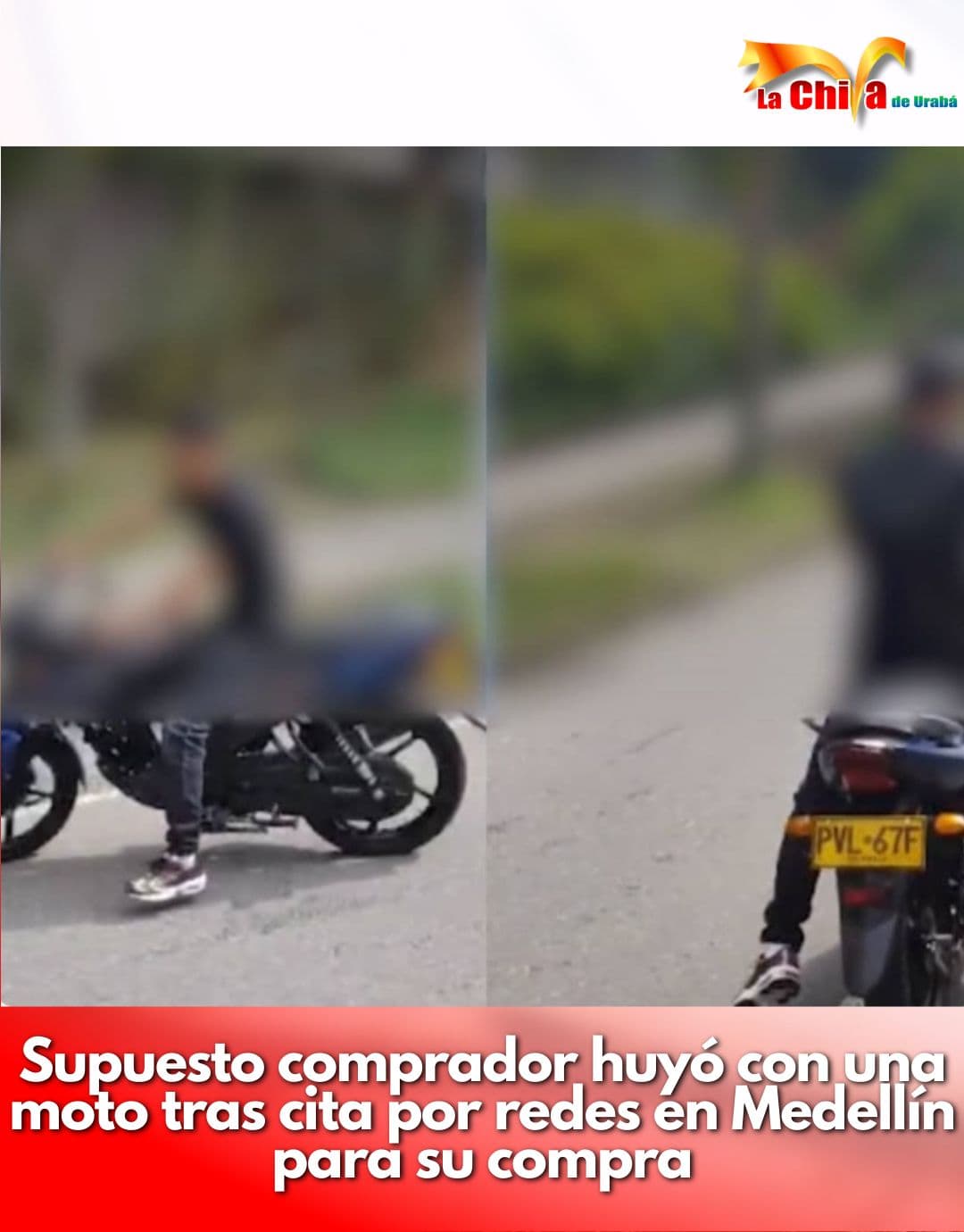 Extreme las medidas cuando vaya a vender una motocicleta, se la pueden robar