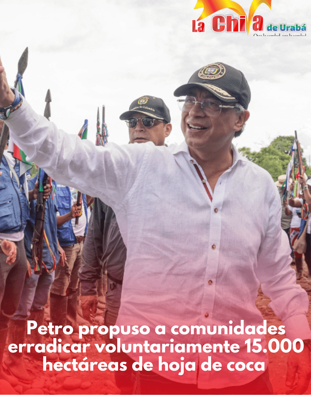 Petro propuso erradicar voluntariamente 15.000 hectáreas de coca en Nariño