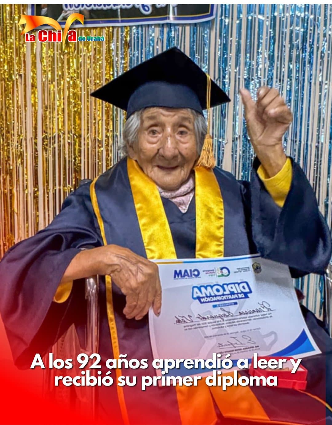 A los 92 años, Doña Francisca aprendió a leer su nombre y cambió su historia
