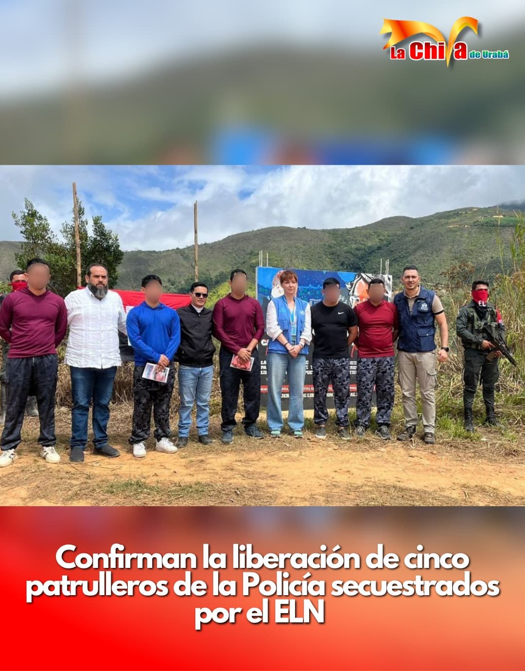 Liberados cinco patrulleros secuestrados por el ELN en Tibú