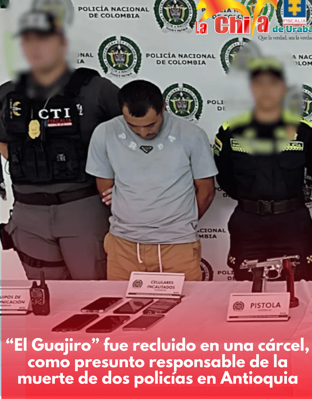 Cayó El Guajiro del EGC, tendrá que responder por la muerte de dos policías