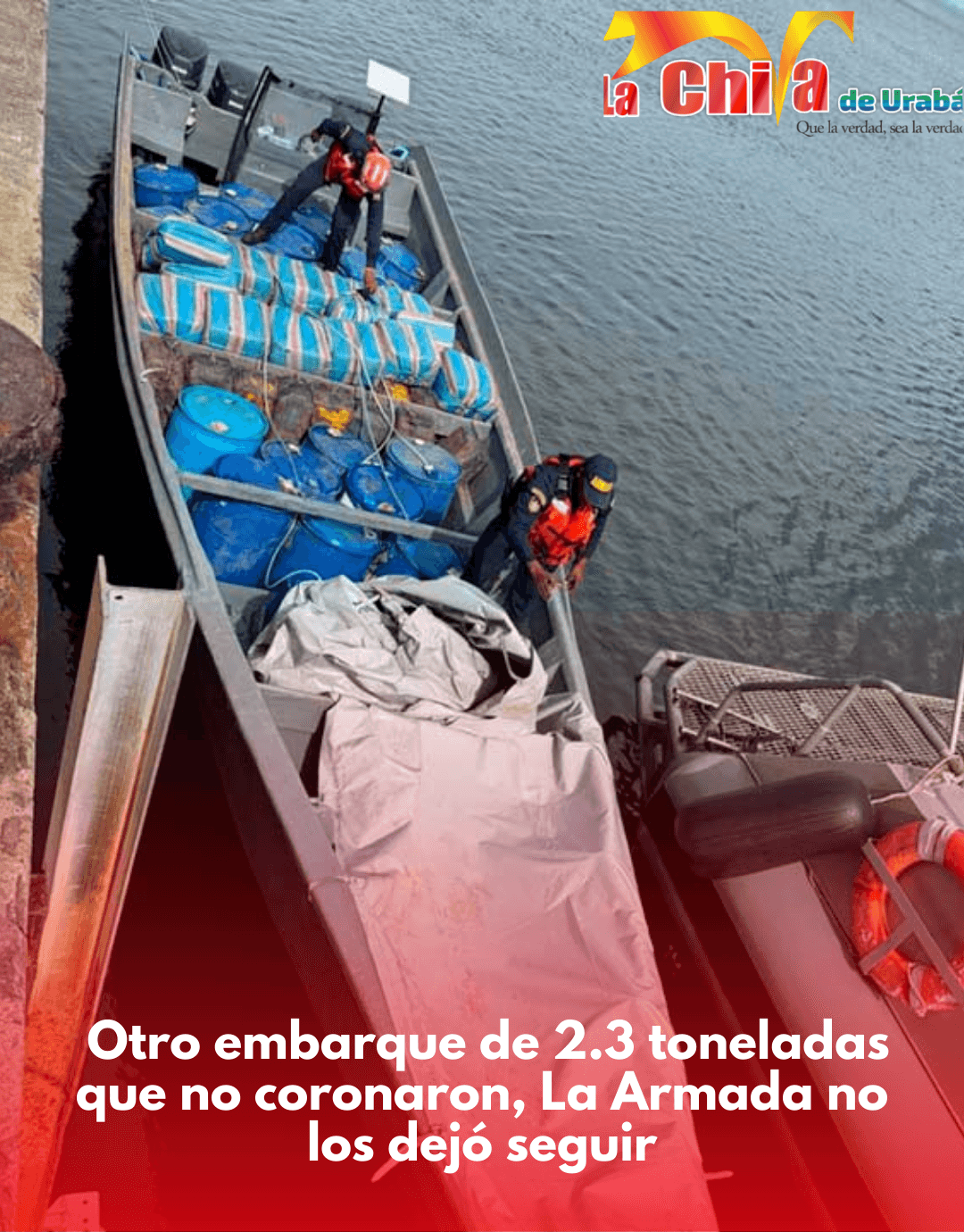 Otras 2,3 toneladas evaluadas en 24 millones de dólaresno llegaron a su destino