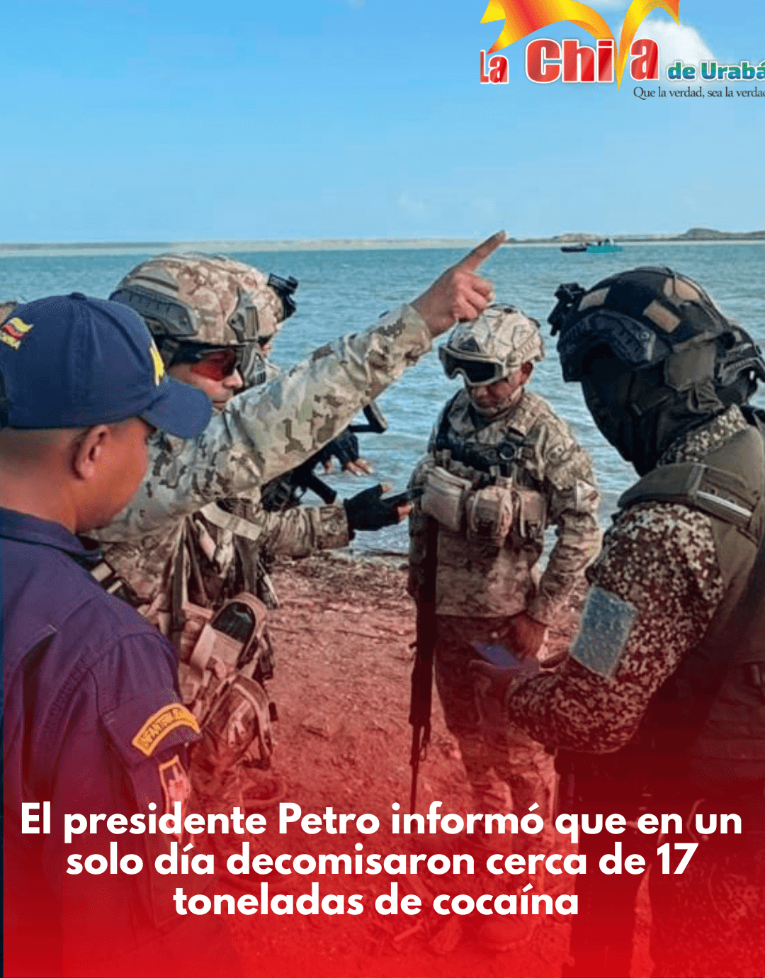 Petro reportó decomiso de casi 17 toneladas de cocaína, en un solo día