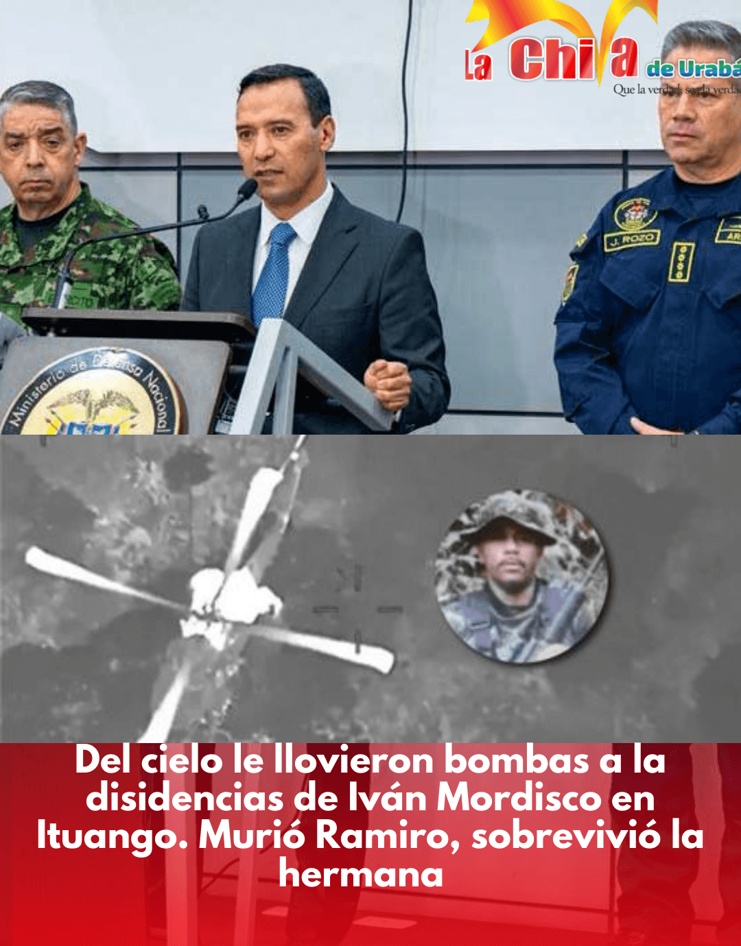 Siete muertos dejó el bombardeo contra disidencias de ‘Mordisco’ en Ituango
