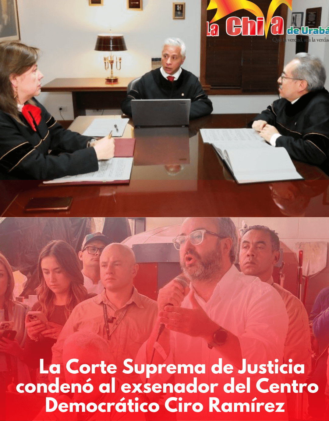 La Corte condenó a 23 años de prisión al exsenador del CD Ciro Ramírez