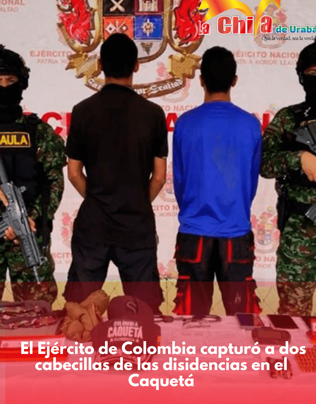 Capturados cabecillas del grupo armado ‘Rodrigo Cadete’