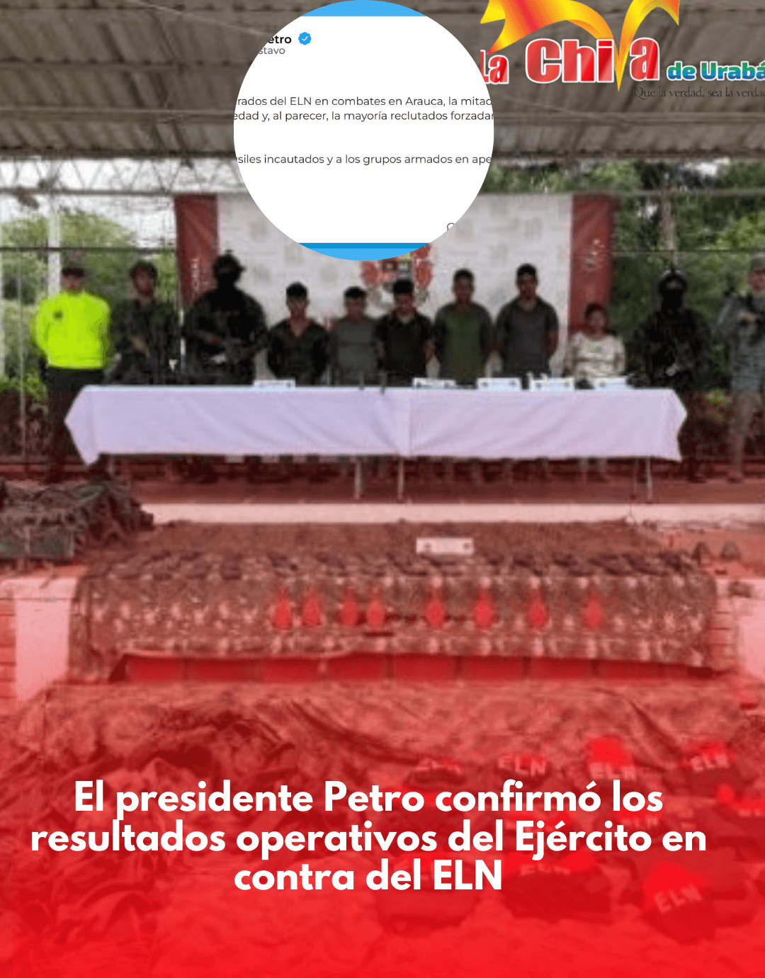 15 integrantes del ELN capturados y menores recuperados, confirmó Petro