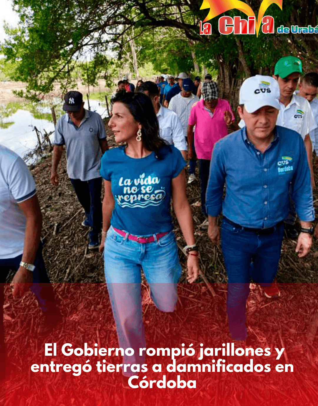 Gobierno derribó jarillones y entregó tierras a campesinos afectados en Córdoba