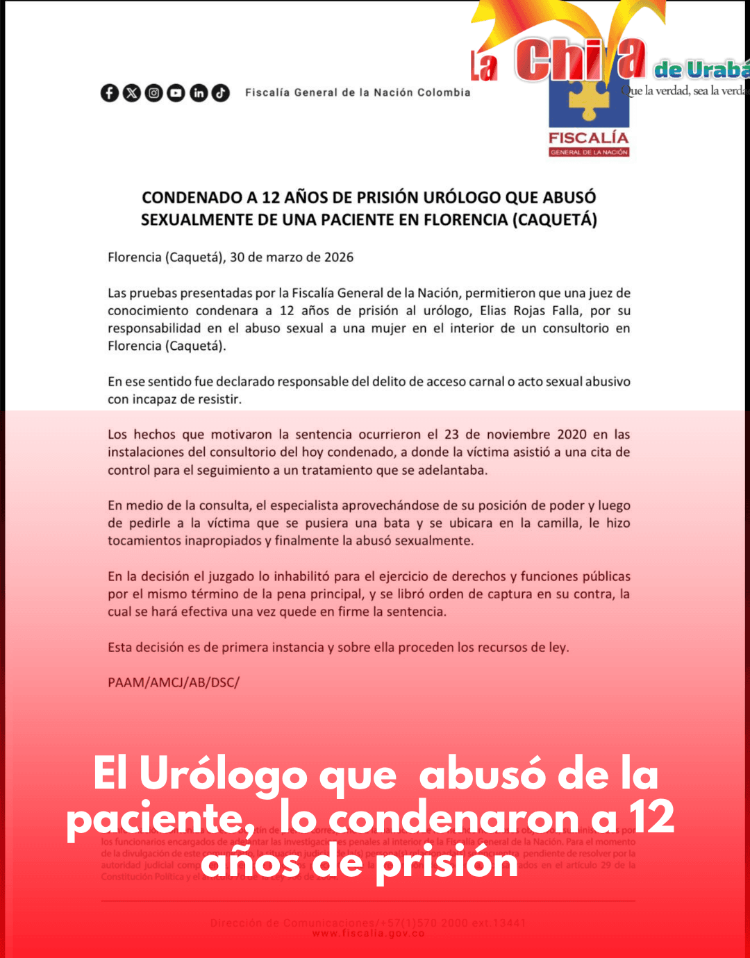 Condenaron a 12 años de prisión a urólogo por abuso sexual de una paciente