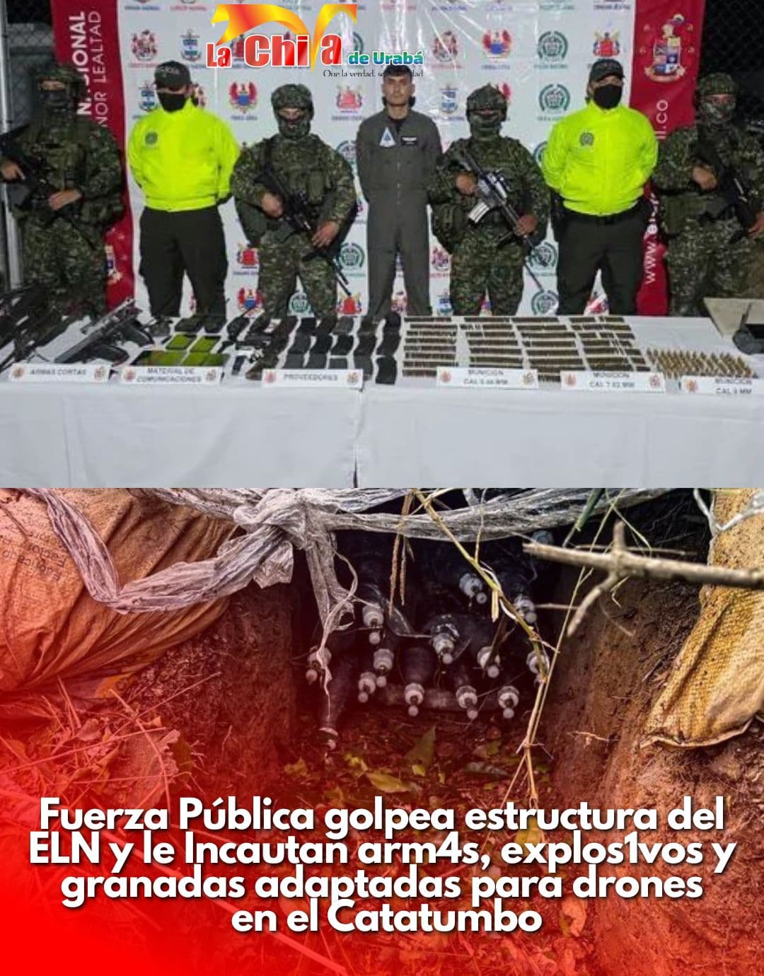 Operación en El Tarra: Cayó alias "Yair", cabecilla del ELN experto en drones y francotiradores