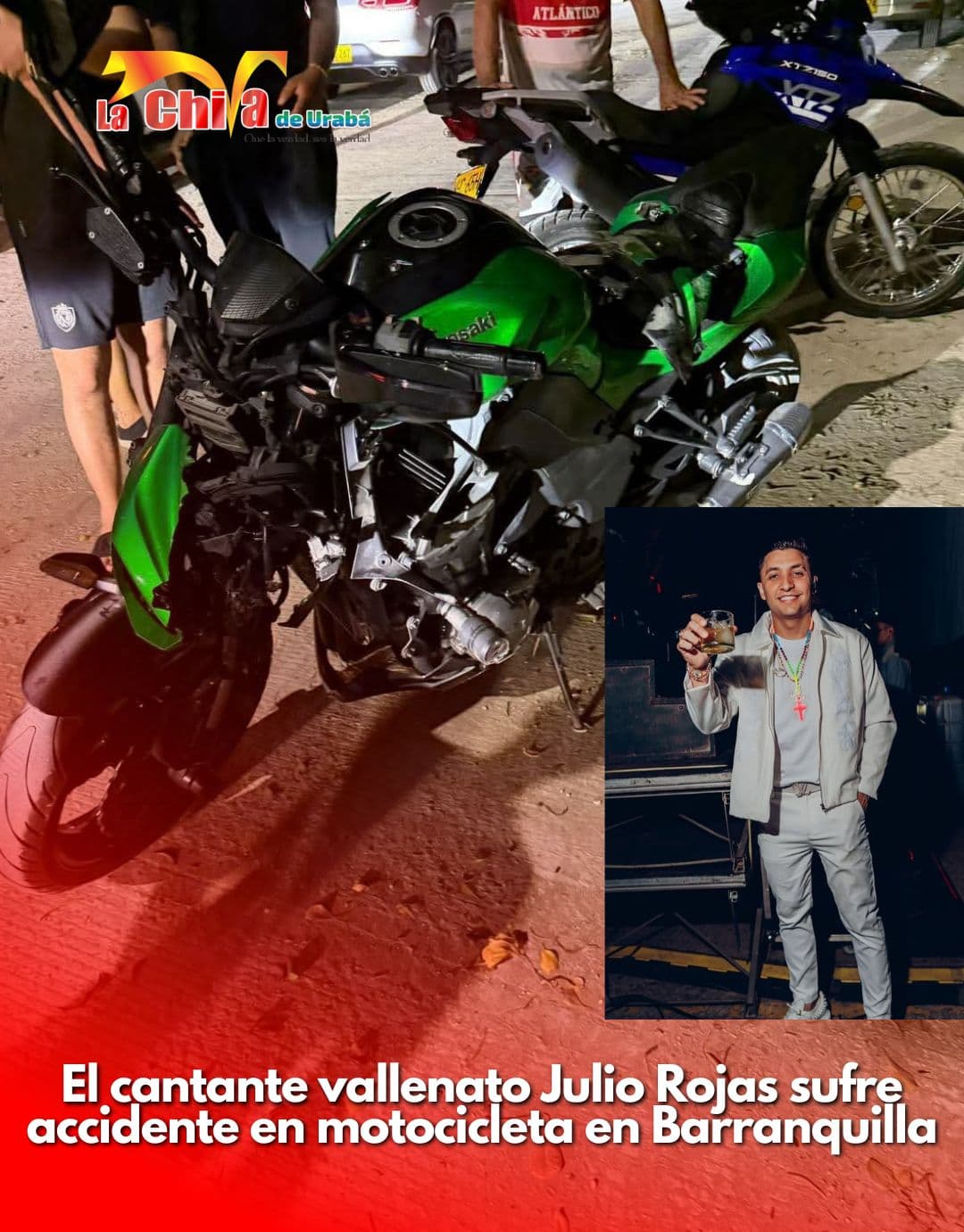 Accidente del cantante vallenato Julio Rojas en Barranquilla: esto se sabe