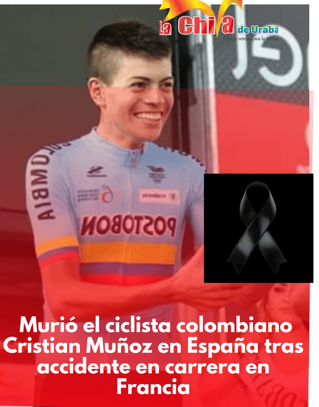 Luto en el ciclismo colombiano, murió en España Cristian Muñoz tras accidente en Francia