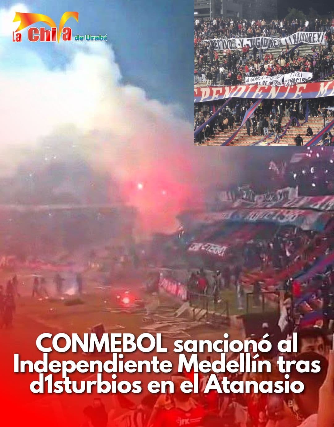 CONMEBOL sancionó al DIM tras disturbios en partido ante Flamengo por Copa Libertadores