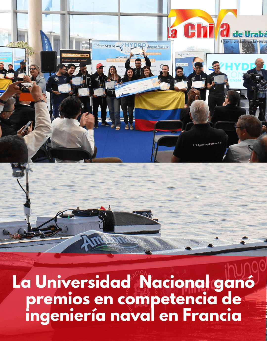 Facultad de Minas de la Universidad Nacional ganó premios de ingeniería naval en Francia