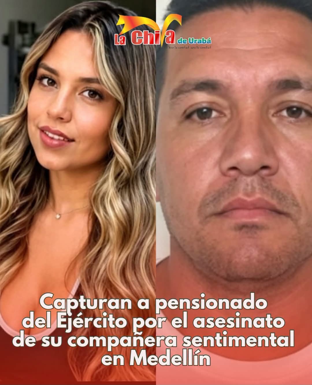 Joven asesinada en San Antonio de Prado; su pareja, un pensionado del Ejército, fue capturado